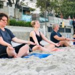 Yoga on the beach in HuaHin