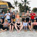 Yoga on the beach in HuaHin
