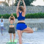 Yoga on the beach in HuaHin