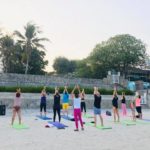 Yoga on the beach in Hua Hin
