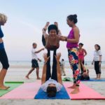 Yoga on the beach in Hua Hin