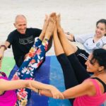 Yoga on the beach in Hua Hin