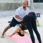 Yoga on the beach in Hua Hin