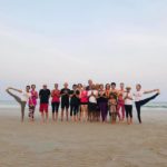 Yoga on the beach in Hua Hin