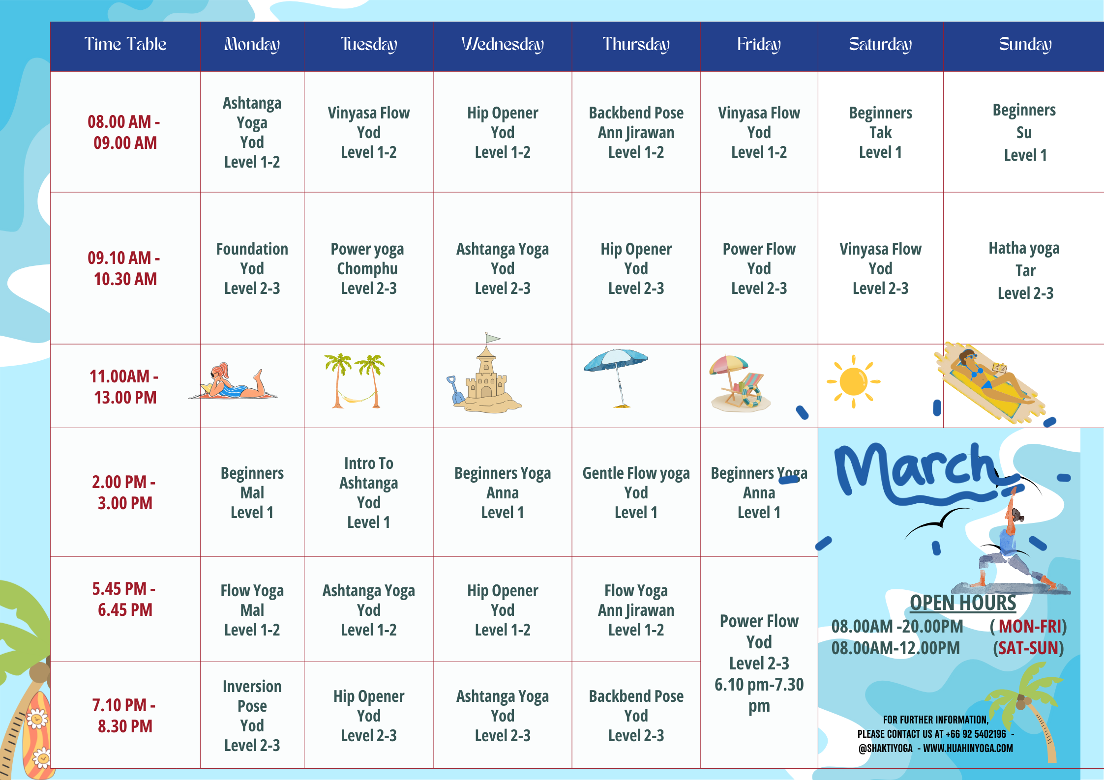 Purple and White Modern Minimalist Style Yoga Class Schedule Poster (11)